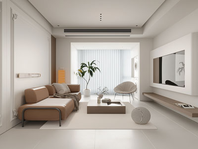 现代奶油风客厅