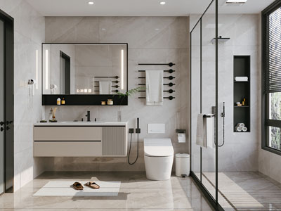 现代卫浴间 洗手间