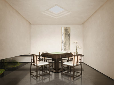 新中式麻将娱乐休闲室