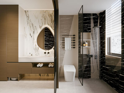 现代卫浴间 洗手间