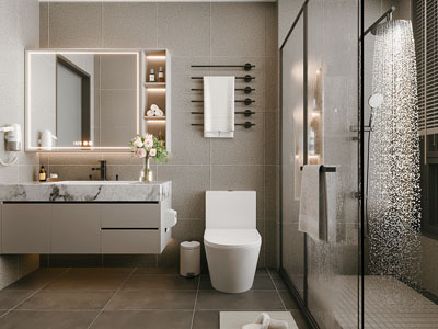 现代卫浴间 洗手间