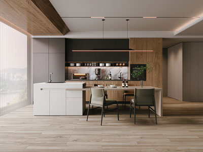 现代开放式厨房