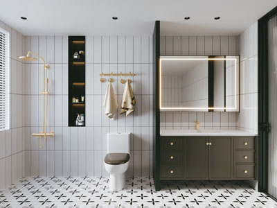 现代卫浴间 洗手间