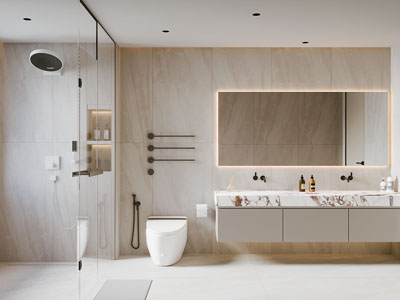 现代卫浴间 洗手间