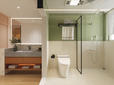 现代卫浴间 洗手间