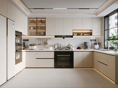 现代奶油风厨房