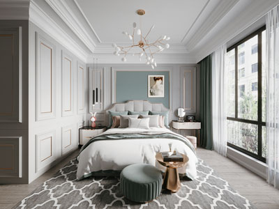 现代轻奢卧室