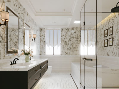 法式卫浴间 洗手间