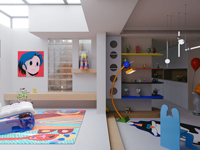 现代儿童娱乐休闲室