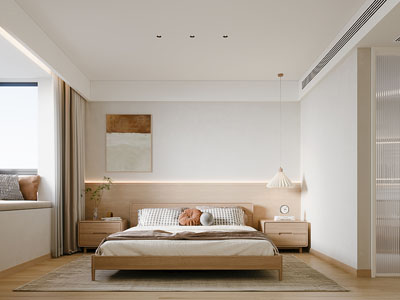 北欧奶油风卧室