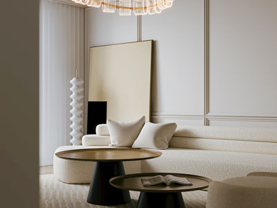 现代多人沙发 茶几组合