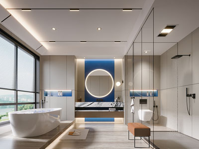 现代卫浴间 洗手间