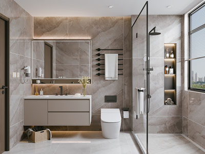 现代卫浴间 洗手间