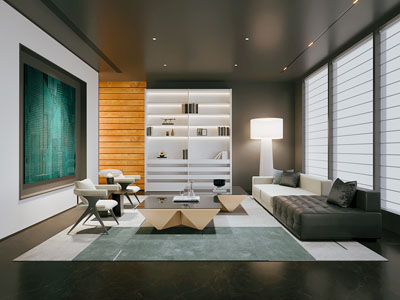 现代接待区 洽谈区