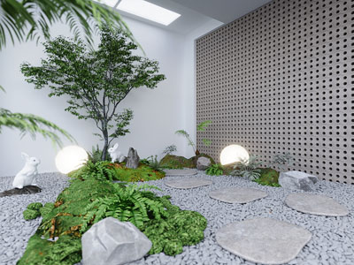 现代庭院景观园艺小品