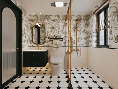 法式轻奢卫浴间 洗手间