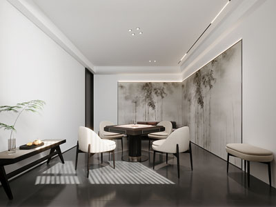 新中式麻将娱乐休闲室