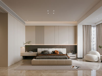 现代奶油风卧室