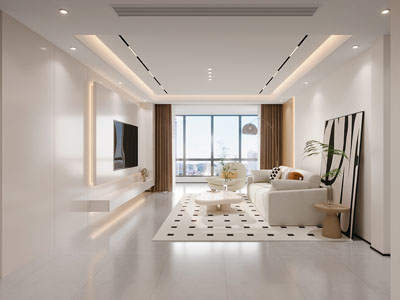 现代奶油风客厅