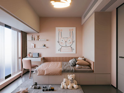 现代榻榻米卧室 儿童房