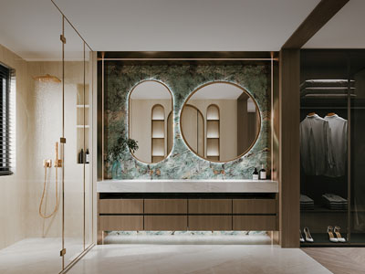 现代轻奢洗手间 卫浴间