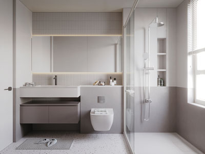 现代卫浴间 洗手间