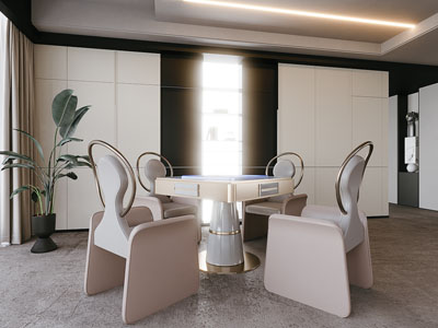 现代麻将娱乐休闲室