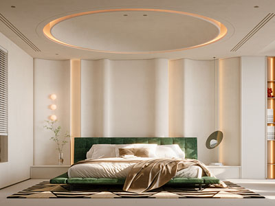 现代奶油风卧室