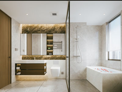 现代卫浴间 洗手间