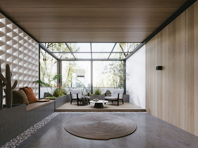 现代阳光房 休闲室