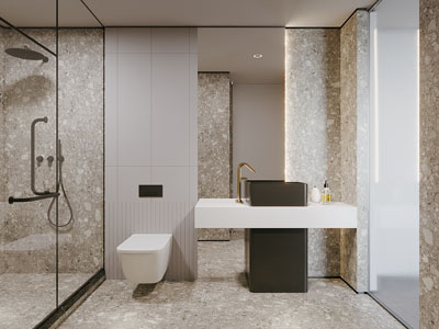 现代轻奢洗手间 卫浴间