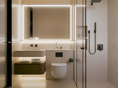 现代卫浴间 洗手间