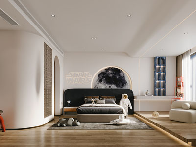现代卧室 儿童房 男孩房