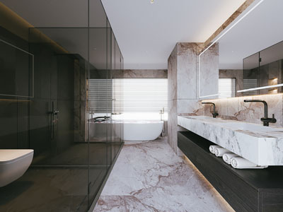 现代卫浴间 洗手间