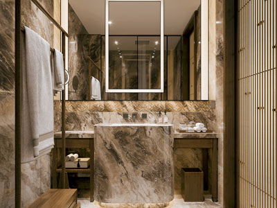 新中式卫浴间 洗手间