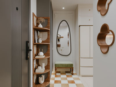 现代复古玄关过道