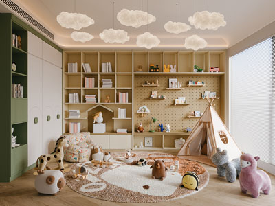 现代儿童活动娱乐休闲室