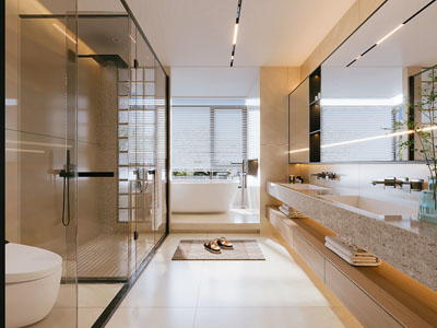 现代卫浴间 洗手间