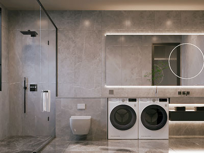 现代卫浴间 洗手间