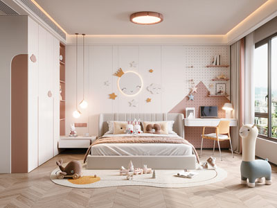 现代卧室 儿童房