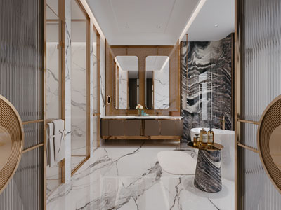 现代轻奢卫浴间 洗手间