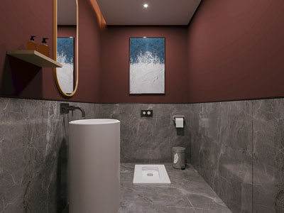 现代酒店卫浴间 洗手间