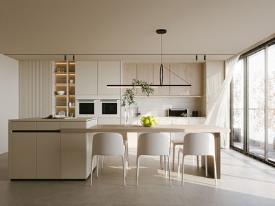 现代奶油风餐厅