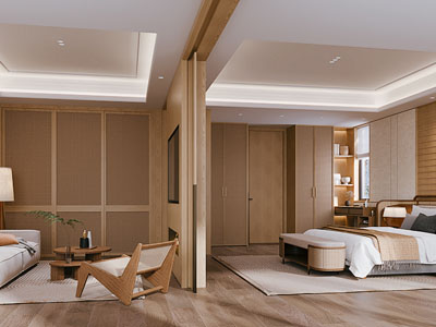 中古风酒店客房套房