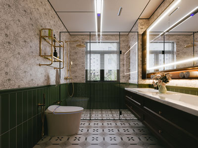 法式轻奢卫浴间 洗手间