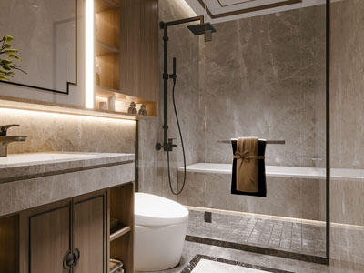 新中式卫浴间 洗手间