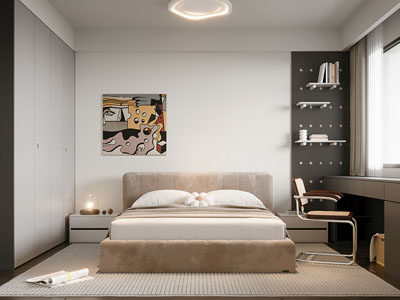 现代卧室 儿童房 男孩房