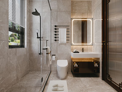 新中式卫浴间 洗手间