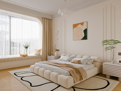 法式奶油风卧室