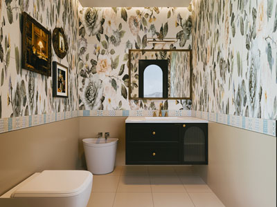 法式卫浴间 洗手间